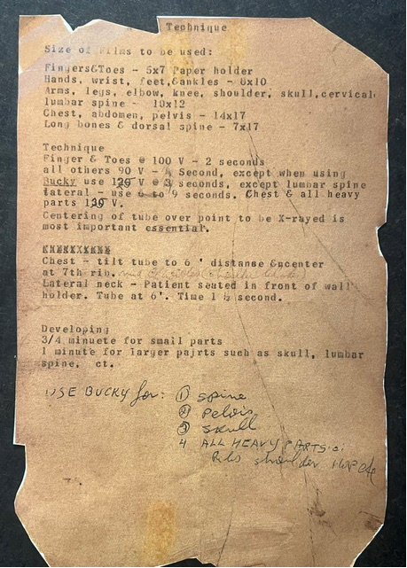 X-ray Radiologist Instructions