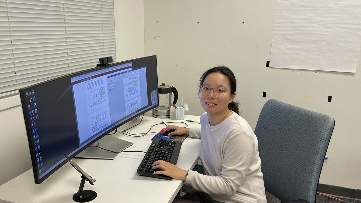 Woman at computer