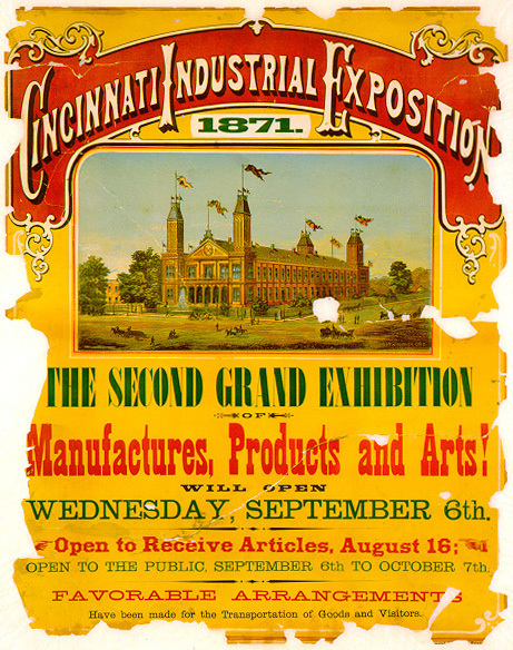 Cincinnati Industrial Exposition poster (1871)