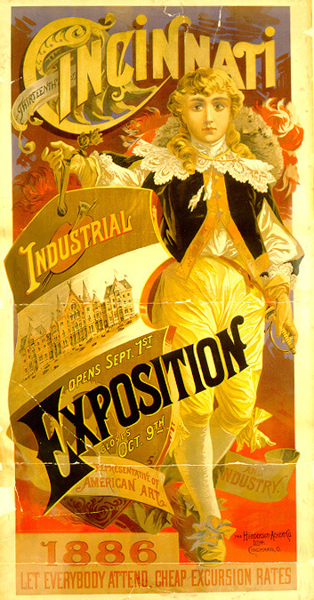 Cincinnati Industrial Exposition poster (1886)