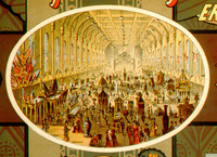 Cincinnati Industrial Exposition poster interior hall (1879)