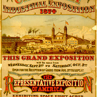 Cincinnati Industrial Exposition poster (1874)