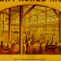 Cincinnati Industrial Exposition poster machinery (1875)
