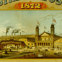 Cincinnati Industrial Exposition poster, Saengerfest Hall (1872)