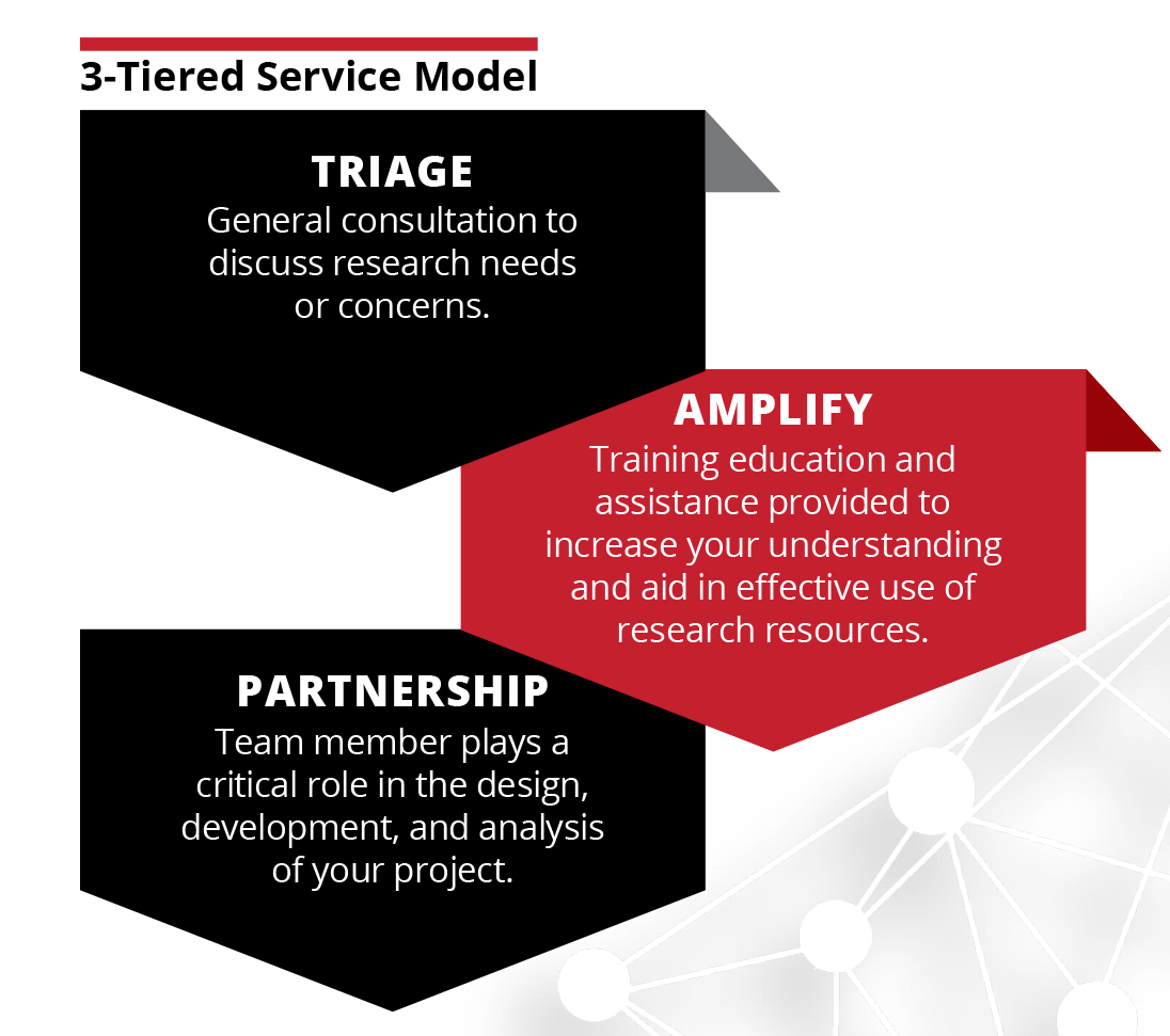 three tier service model graphic