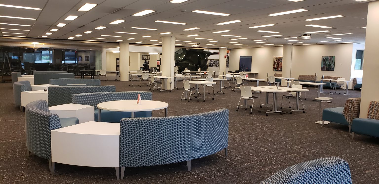 an empty library