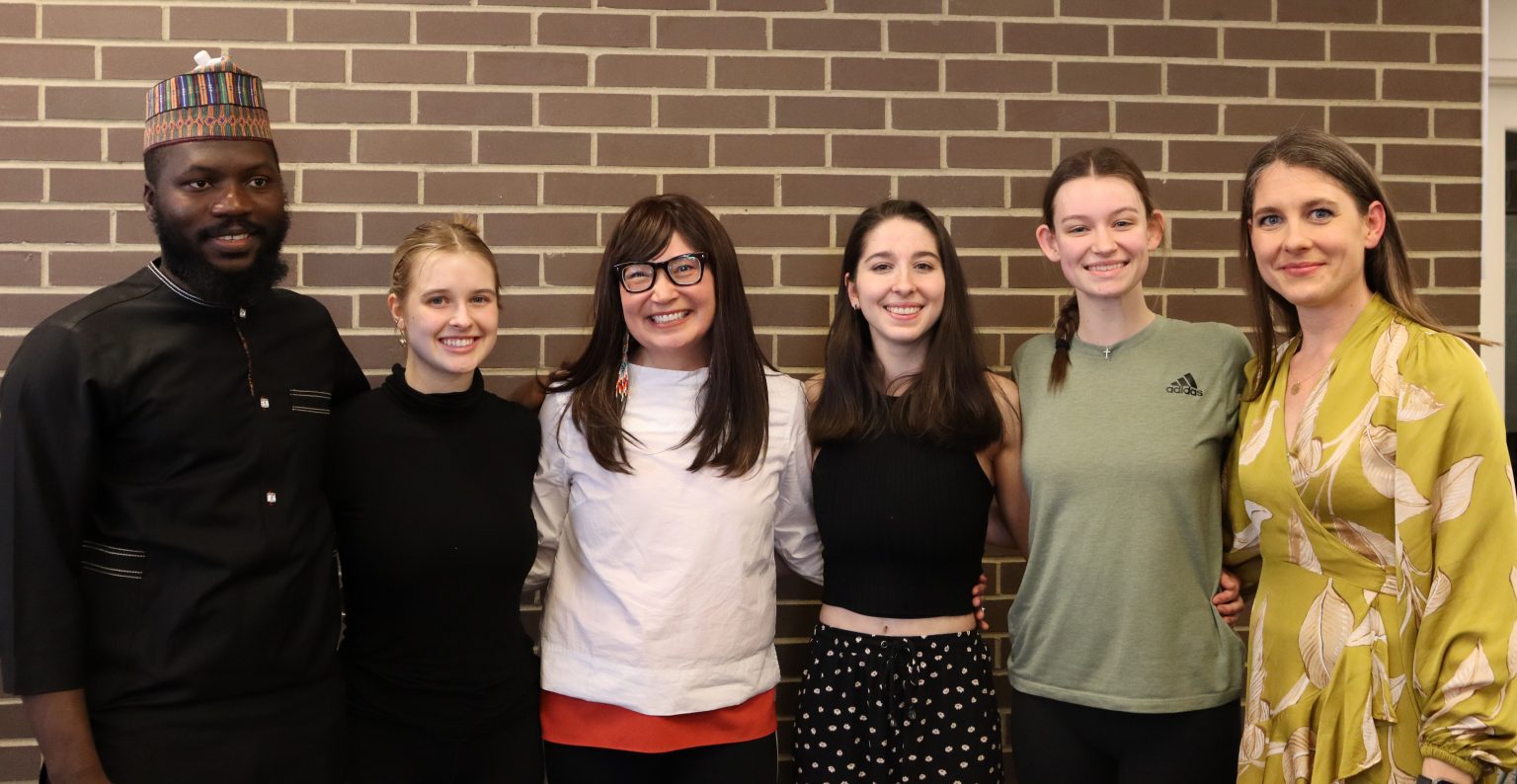 March poets with their dancers