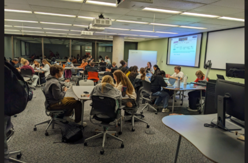 students studying after hours