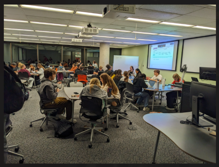 students studying after hours