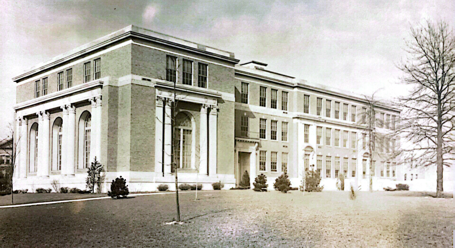 exterior of teachers college building