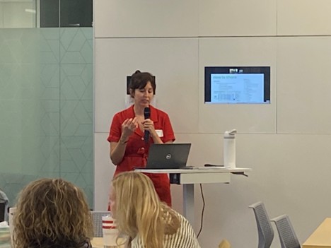 Keynote speaker Crystal Lewis emphasizes the importance of good data management from start of project to data sharing.