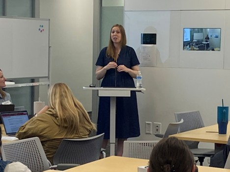 Scholarly Communications Librarian Melissa Moreau taking the “Open Road”