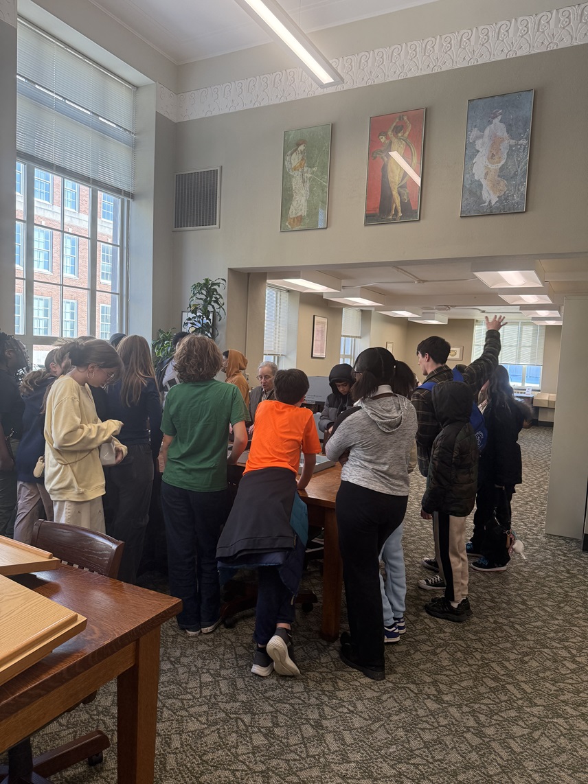 6th grade visit to the Classics Library