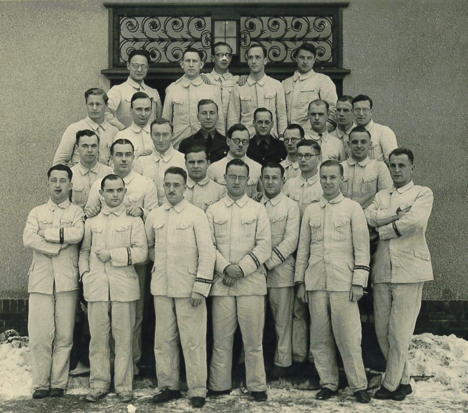 Von Rosenstiel with his law classmates in Germany, 1937. From the Werner H. Von Rosenstiel papers at the Archives and Rare Books Library