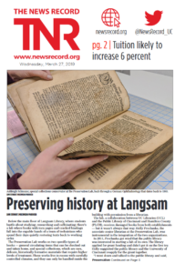 UC's newspaper from March 2019