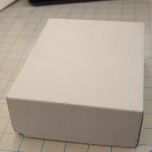 closed completed enclosure, gray 3mm corrugated board