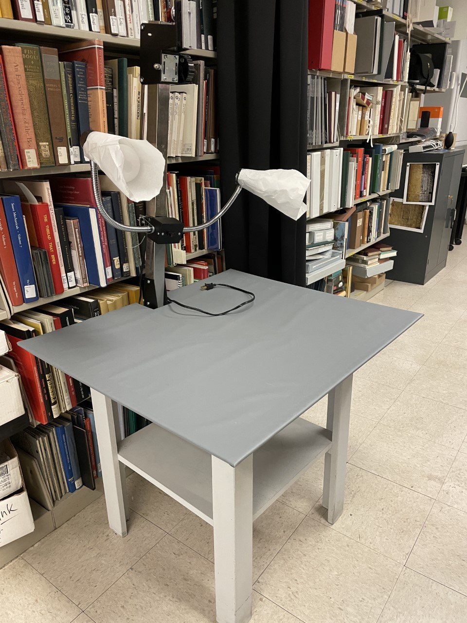 image of the Lab's old copy stand