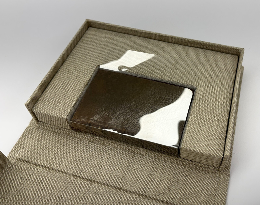 Small book in insert inside of custom box