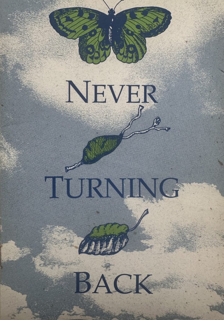 Book cover depicting life cycle of a butterfly.